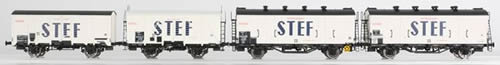 LS Models 30396 - 4pc Refrigerator Car Set OCEM “STEF” of the SNCF